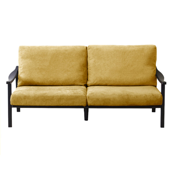 ソファ3人掛け幅180cmブラックフレーム