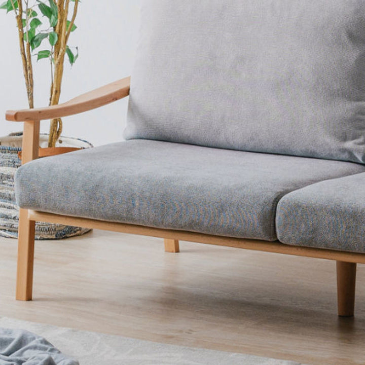 ソファ3人掛け幅180cmブラックフレーム