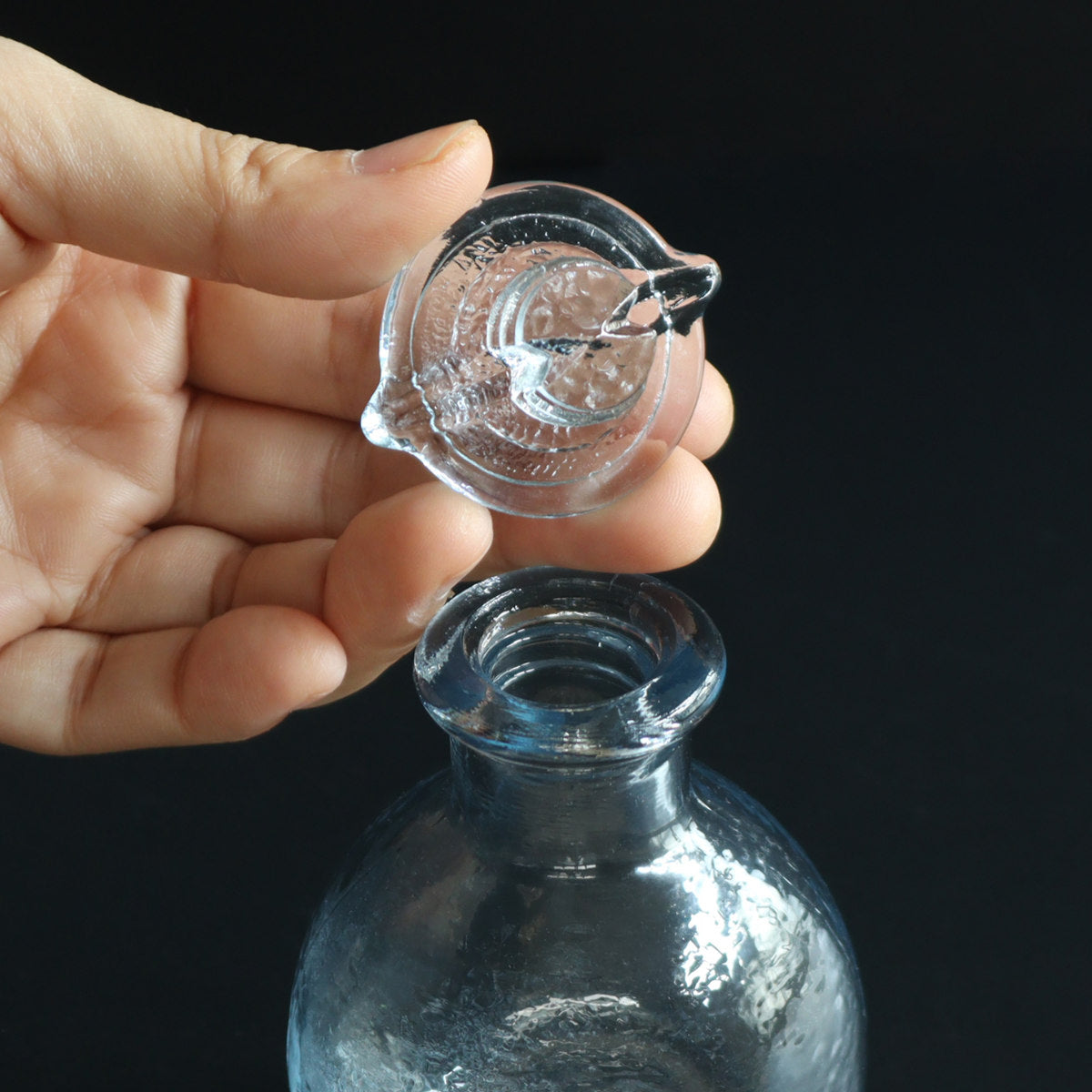 醤油差し 100ml ガラス製 かすり ねじ式醤油注ぎ 廣田硝子 日本製