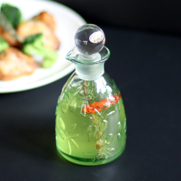調味料入れ160mlガラス製オリーブフィールドドレッシングボトル廣田硝子日本製