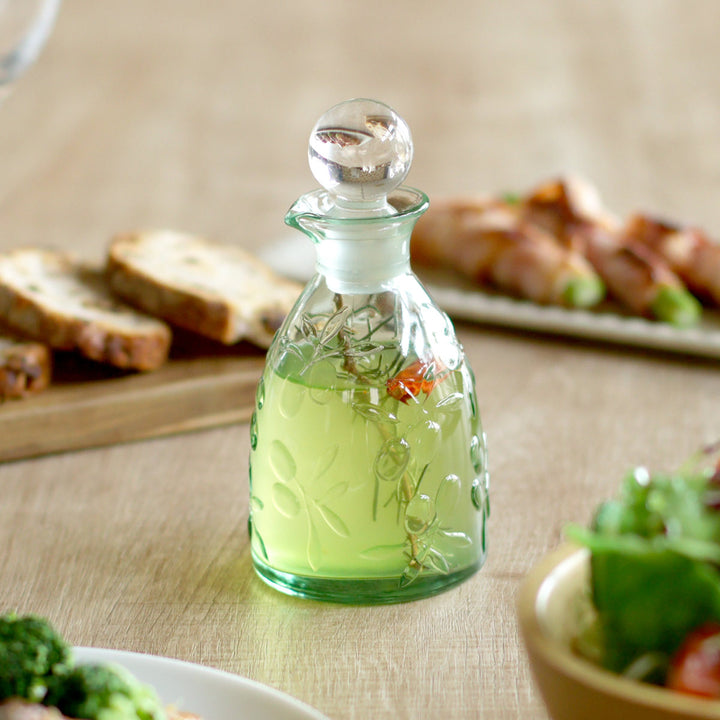 調味料入れ160mlガラス製オリーブフィールドドレッシングボトル廣田硝子日本製