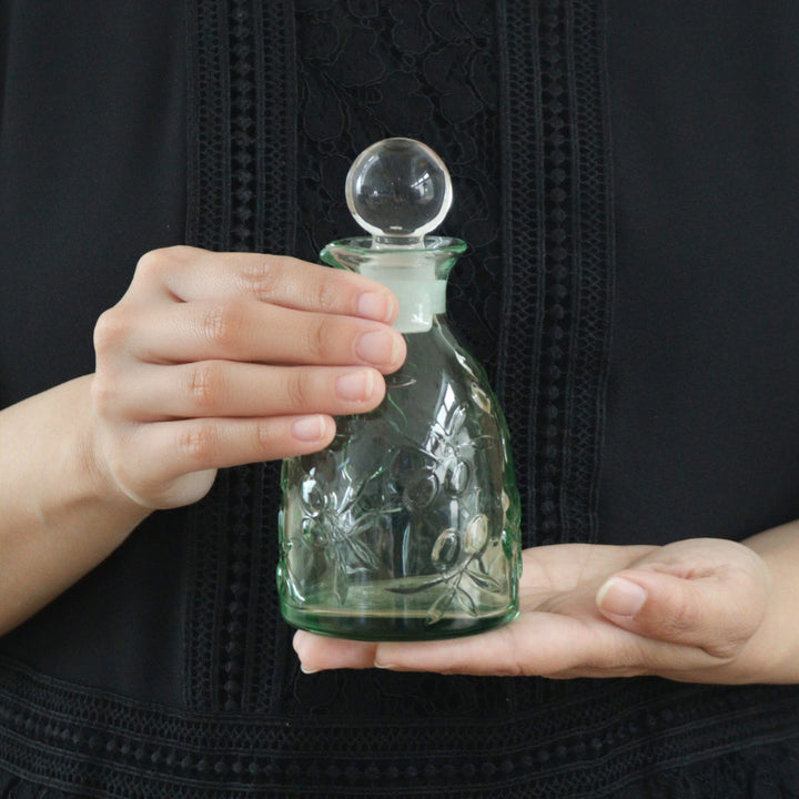 調味料入れ160mlガラス製オリーブフィールドドレッシングボトル廣田硝子日本製