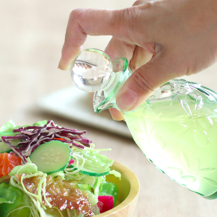 調味料入れ160mlガラス製オリーブフィールドドレッシングボトル廣田硝子日本製