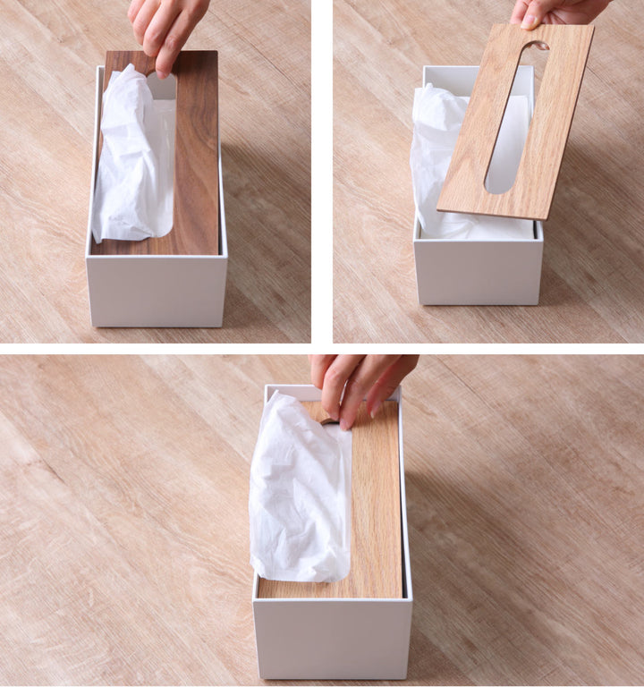 ティッシュボックスリバーシブル木蓋Like-itティッシュケース