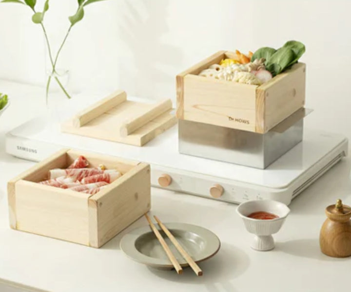 ひのき蒸し器ミニ2段IH対応JADAMドクターハウス