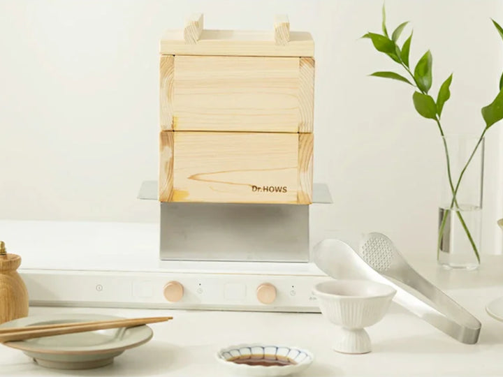 ひのき蒸し器ミニ2段IH対応JADAMドクターハウス