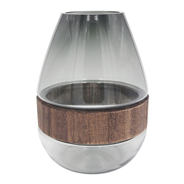 花瓶ガラスベースフォグウッドドロップL