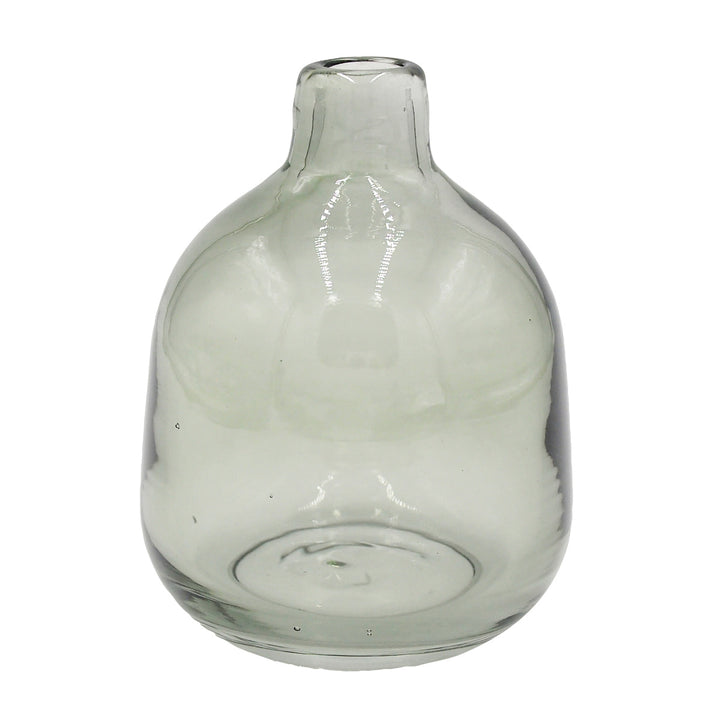 花瓶ガラスベースミスルトーラウンドミドル