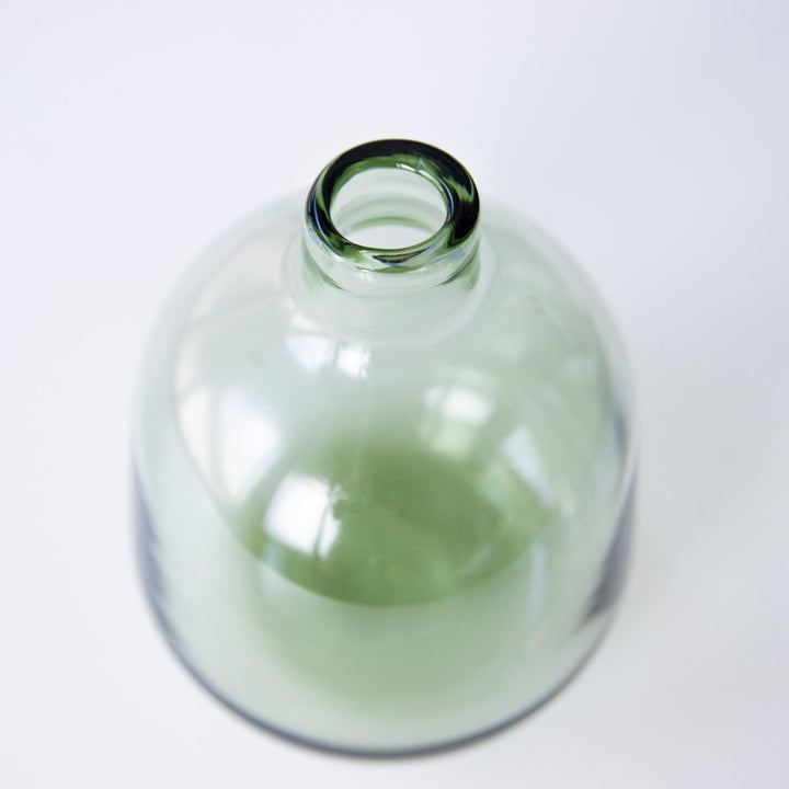 花瓶ガラスベースミスルトーラウンドミドル