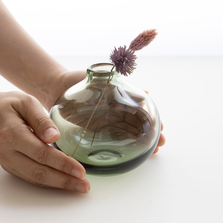 花瓶ガラスベースミスルトーチャビー