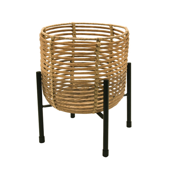 鉢カバートークラウタフェイクPEPPスタンド付きバスケットラウンドS