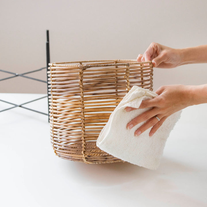 鉢カバートークラウタフェイクPEPPスタンド付きバスケットラウンドL