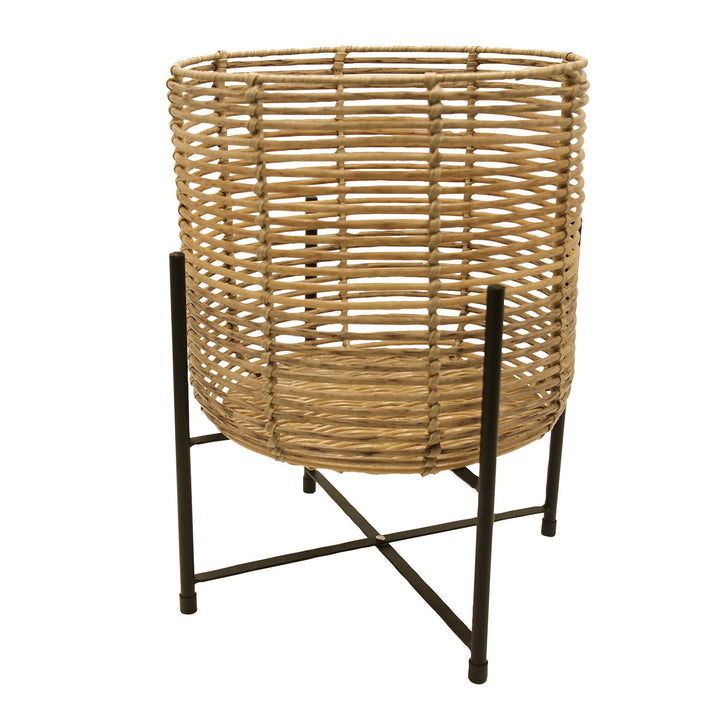 鉢カバートークラウタフェイクPEPPスタンド付きバスケットラウンドL