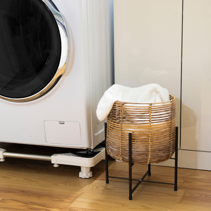 鉢カバートークラウタフェイクPEPPスタンド付きバスケットラウンドL