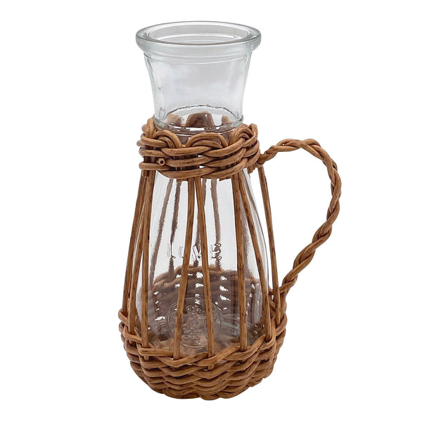 花瓶ヴァスフェイクPE柳フラワーベースハンドル型L