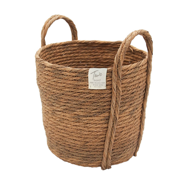 鉢カバーモネフェイクPEバスケットラウンドM