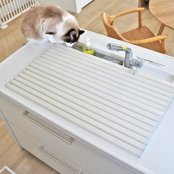 シンクカバー幅70cmAg+抗菌シンクの目隠しカバーペットの侵入を防ぐ47.2×70cm