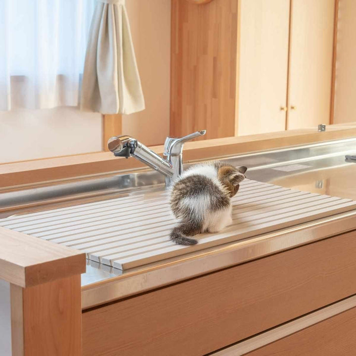 シンクカバー幅75cmAg+抗菌シンクの目隠しカバーペットの侵入を防ぐ47.2×75cm