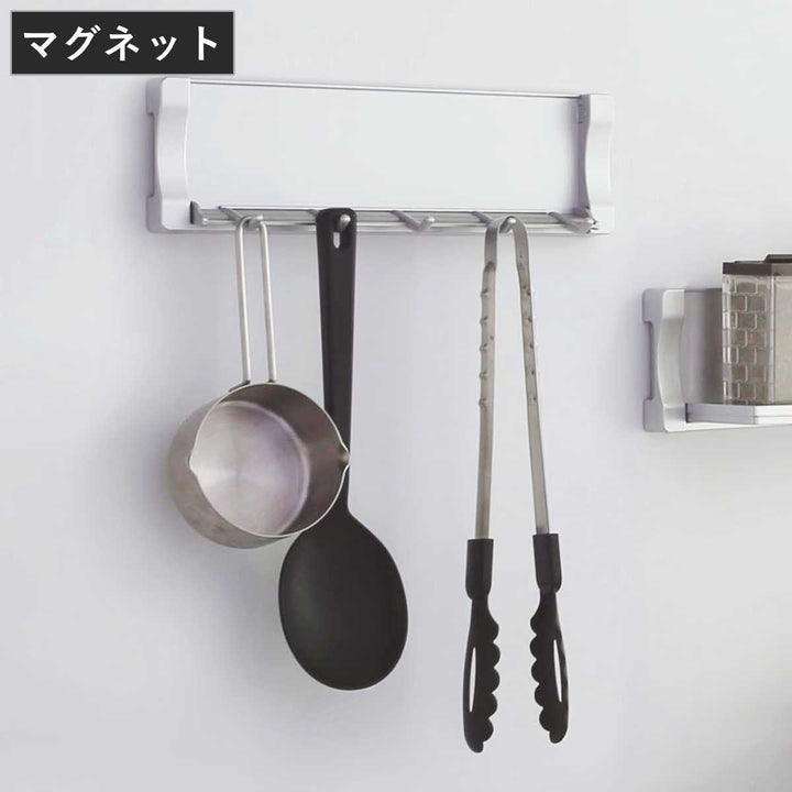 キッチンツールラックマグネットマグシャーレレードルフックマグネット収納シルバー