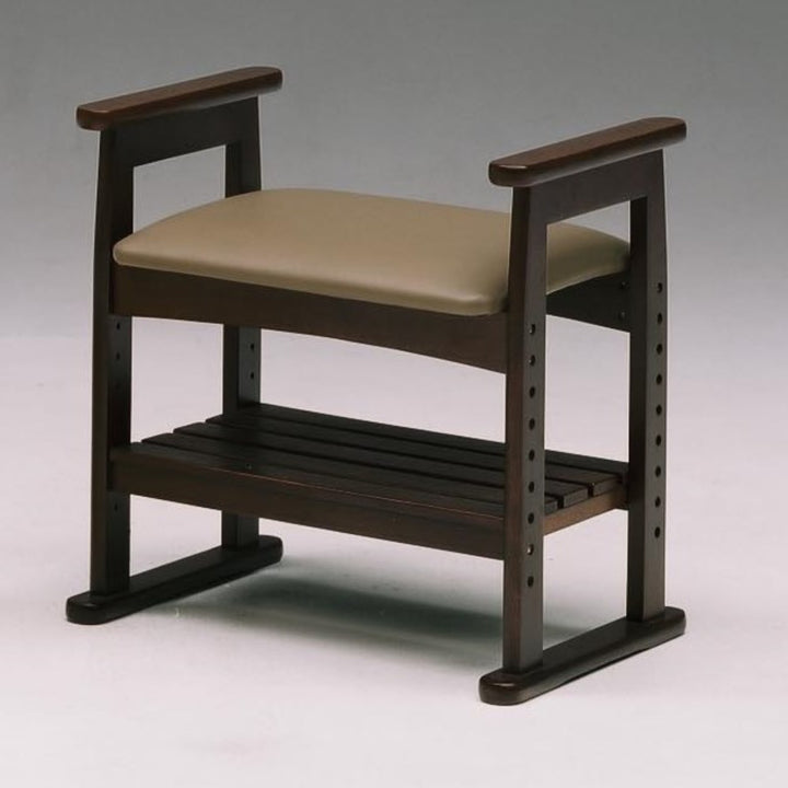 高座椅子座面高40cm収納棚付サポートチェアクレソン