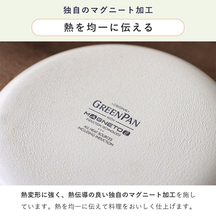 GREENPANクリックシェフフライパン5点セット着脱ハンドル付き