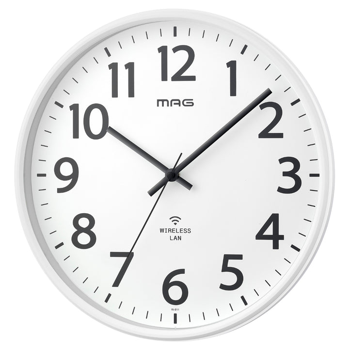 掛け時計シグナルキーパーMAG無線LANステップ秒針秒針停止機能付き