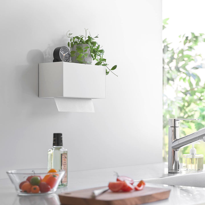 山崎実業towerフィルムフックペーパータオルディスペンサータワー