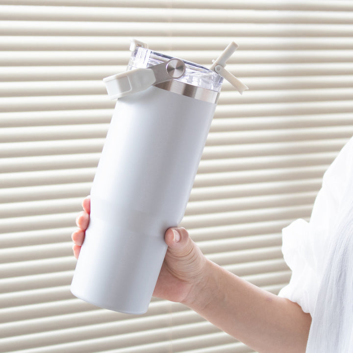 タンブラー900mlensembleストロー付2WAYタンブラー水筒