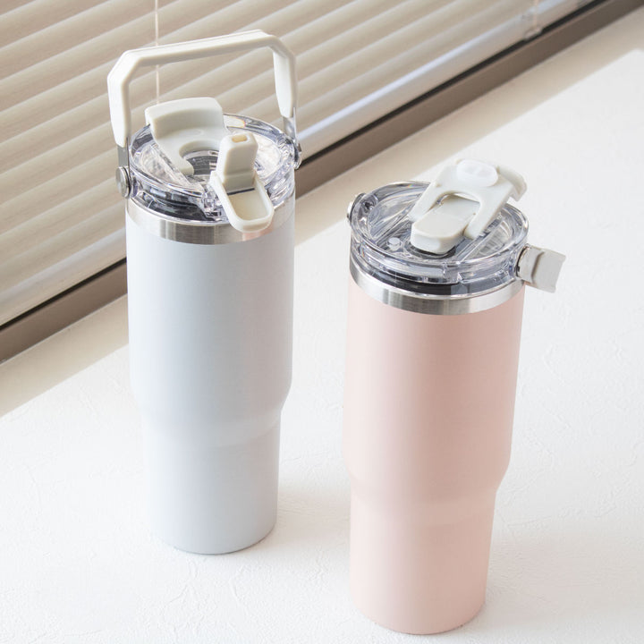 タンブラー900mlensembleストロー付2WAYタンブラー水筒