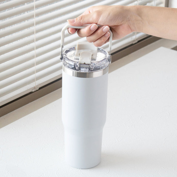 タンブラー900mlensembleストロー付2WAYタンブラー水筒