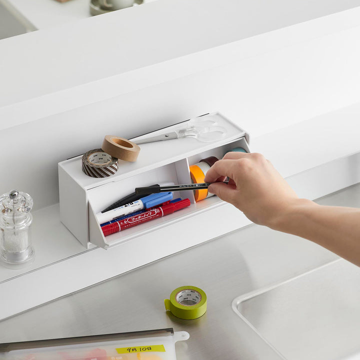 山崎実業towerマグネットマスキングテープ収納ケースタワー