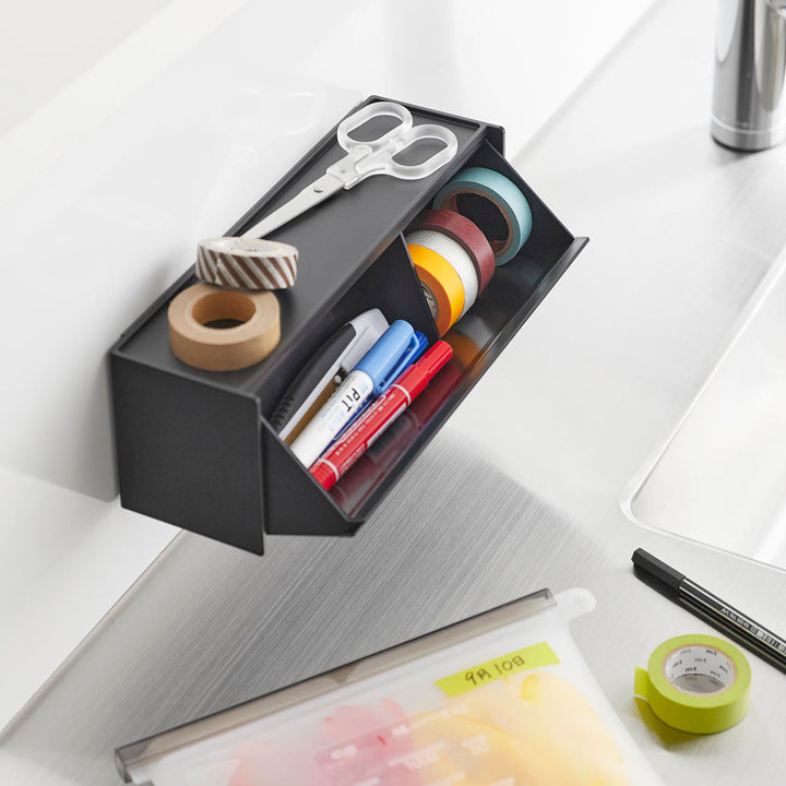 山崎実業towerマグネットマスキングテープ収納ケースタワー