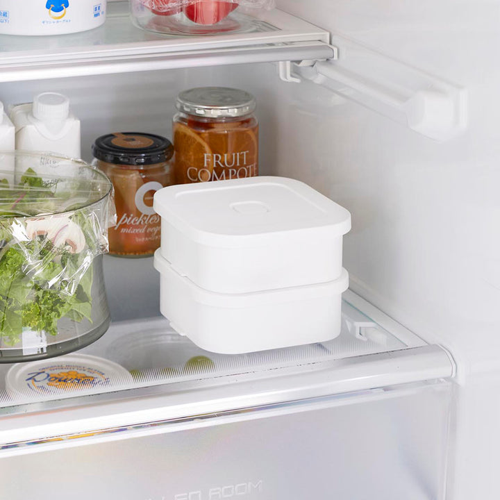 山崎実業tower冷凍ごはん容器＆バルブ付き密閉ランチボックスセットタワー