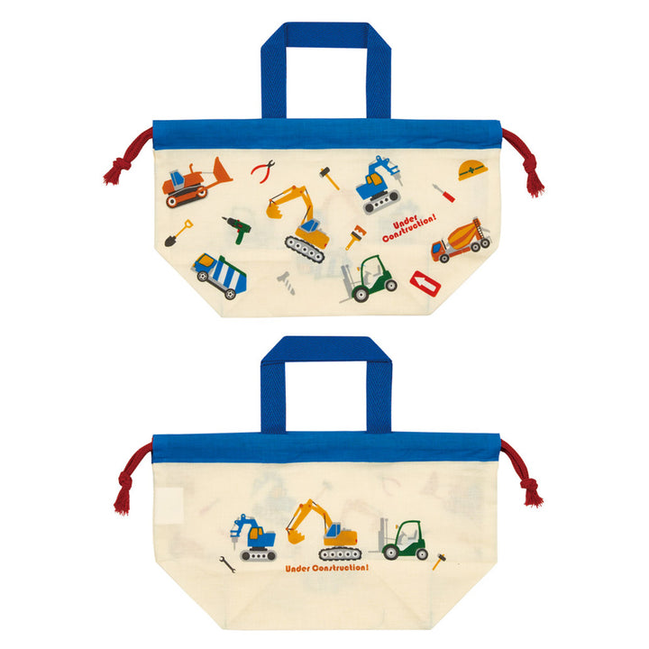 お弁当袋ランチ巾着2枚セットはたらくクルマ