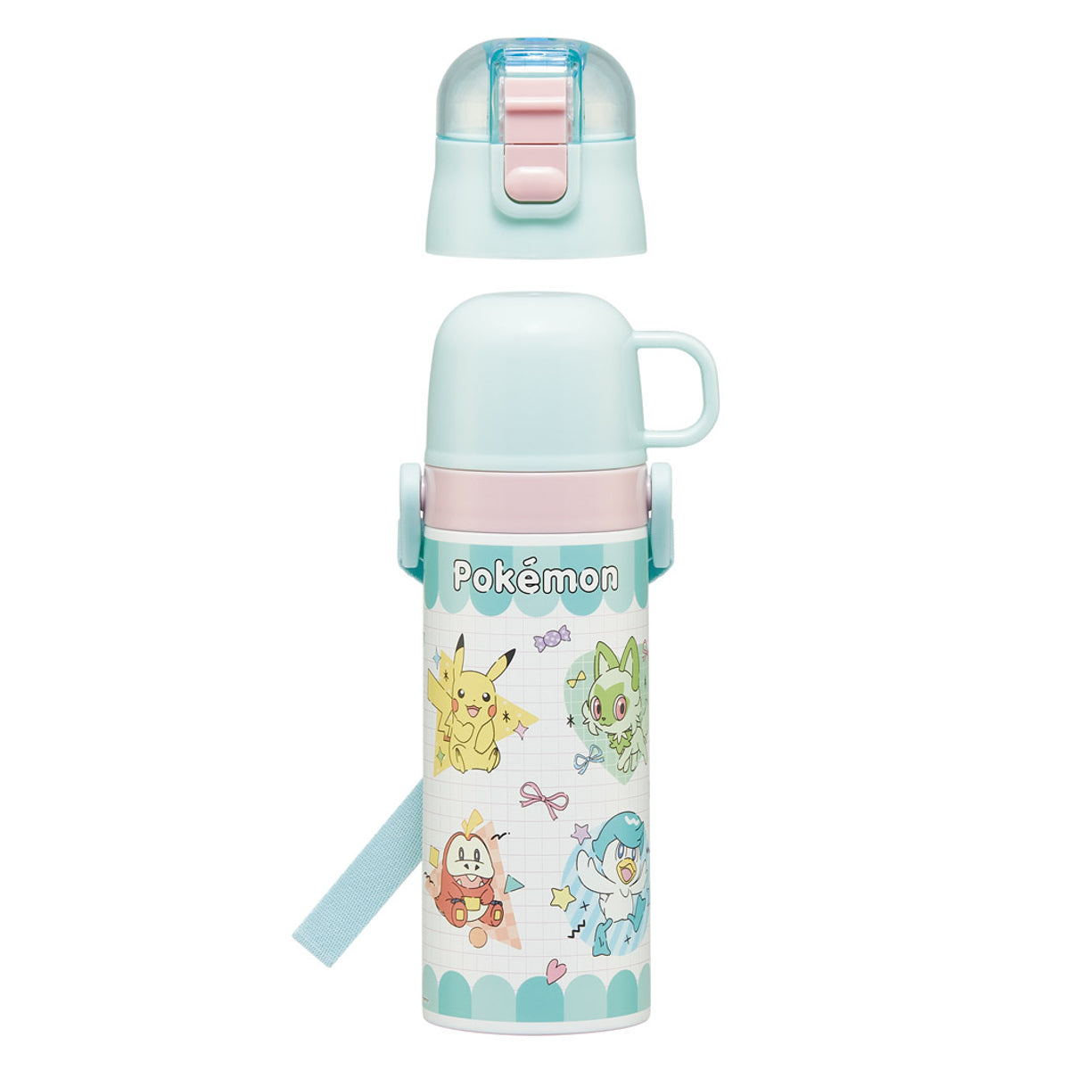 水筒 470ml 430ml 超軽量2WAYステンレスボトル ポケモンポッピング