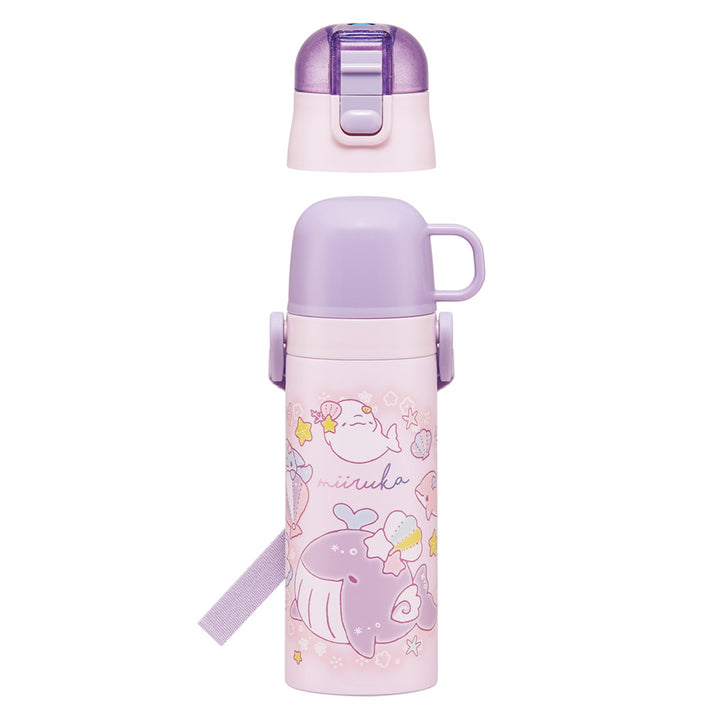 水筒470ml430ml超軽量2WAYステンレスボトルみいるか