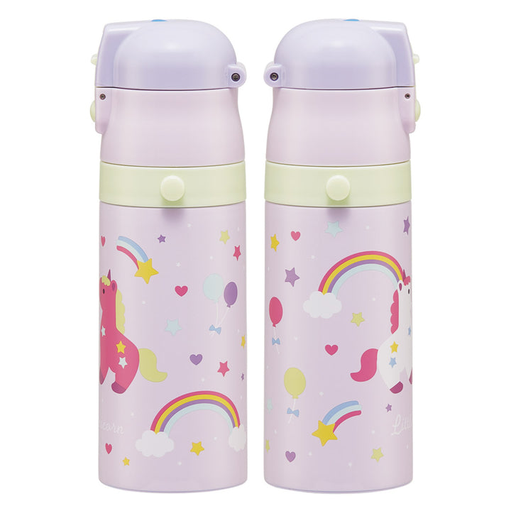 水筒350ml420ml子供用2WAYボトルリトルユニコーン