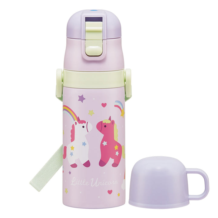 水筒350ml420ml子供用2WAYボトルリトルユニコーン