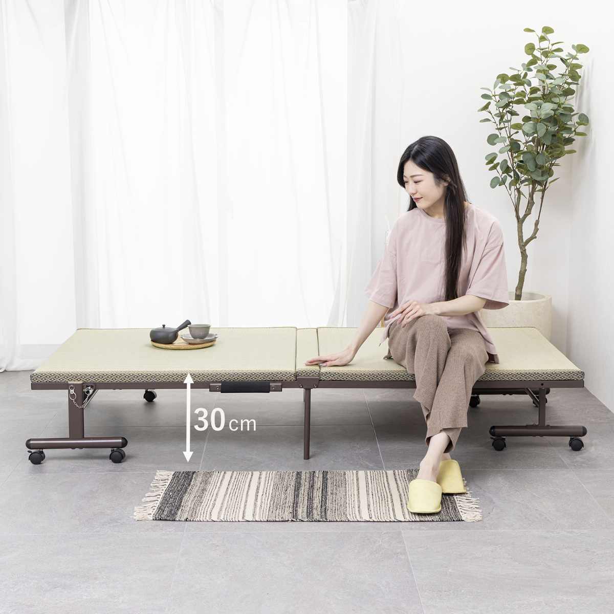 折りたたみベッド 畳ベッド シングル キャスター 収納 – ハウジー