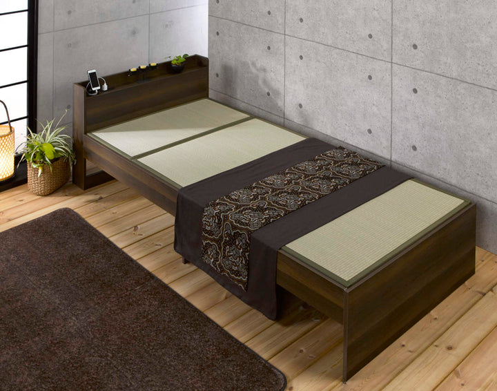 畳ベッドシングル宮棚2口コンセント付