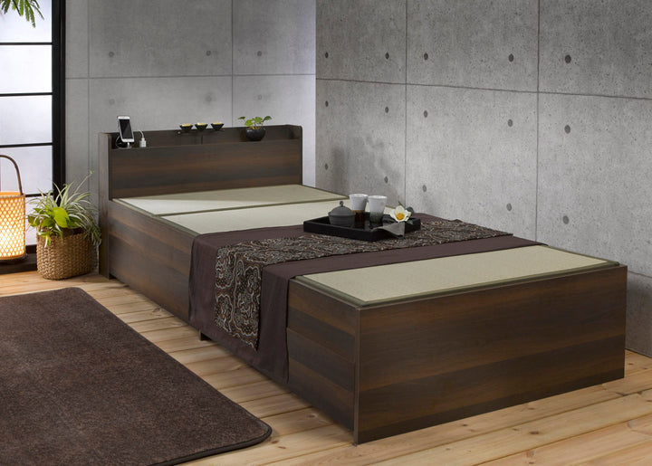 畳ベッドシングル引出し2杯宮棚2口コンセント付