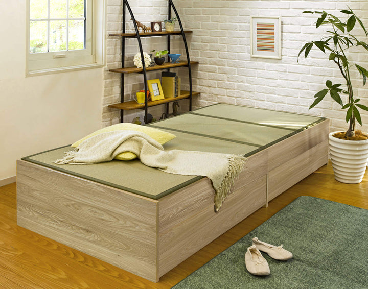 畳ベッドシングル引出し2杯小上がりシンプル