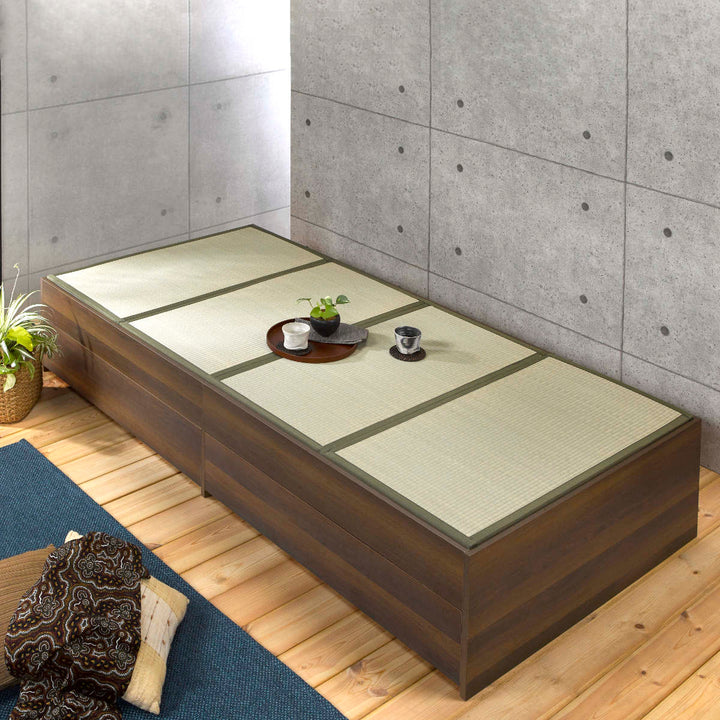 畳ベッドシングル引出し2杯小上がりシンプル