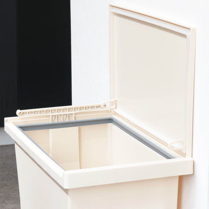 ゴミ箱45Lペダルペールフタの開く向きを選べるパッキン付き