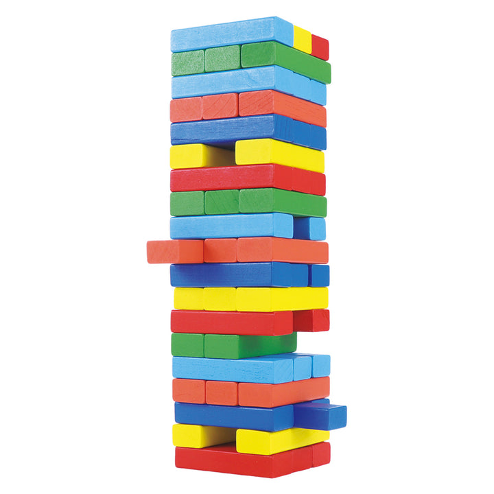 ブロックタワーカラフル54ピース室内遊び