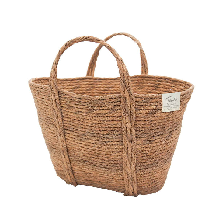 かごTOWCモネフェイクバスケットバッグ水草風洗える