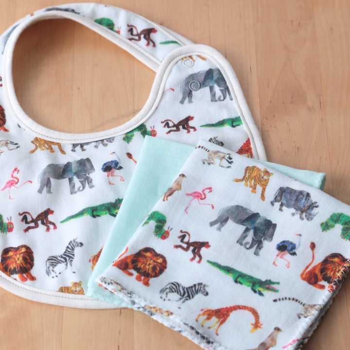 ミニギフトBOXはらぺこあおむしスタイハンカチフルーツサファリ