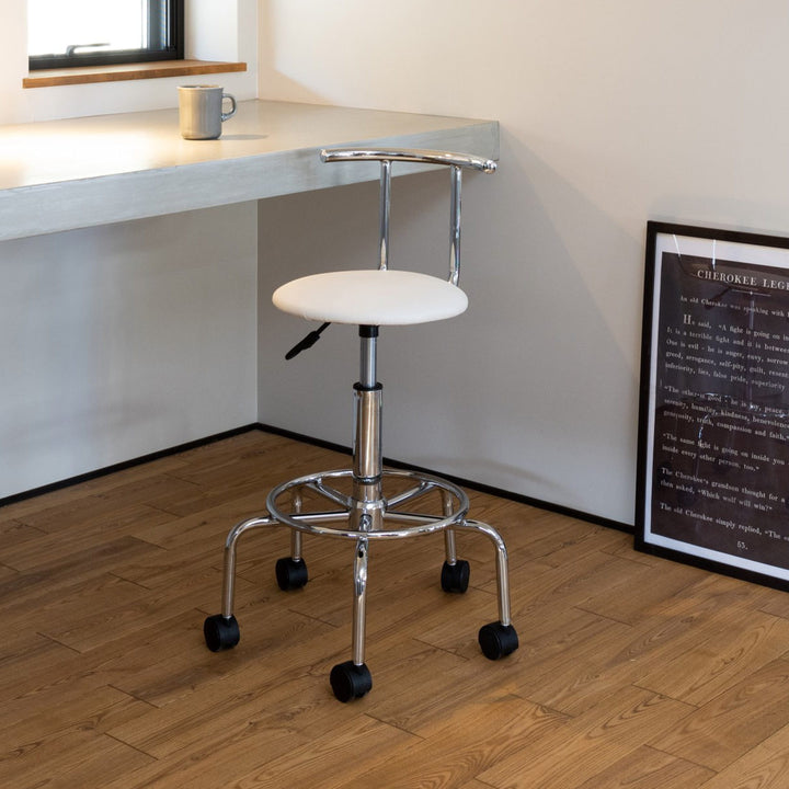 カウンターチェア昇降式座面高56～72cmバーチ