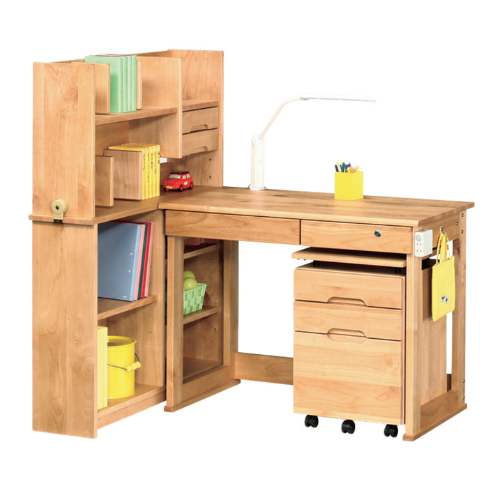 学習机シンプル幅100cm奥行55cm引出し付レオ