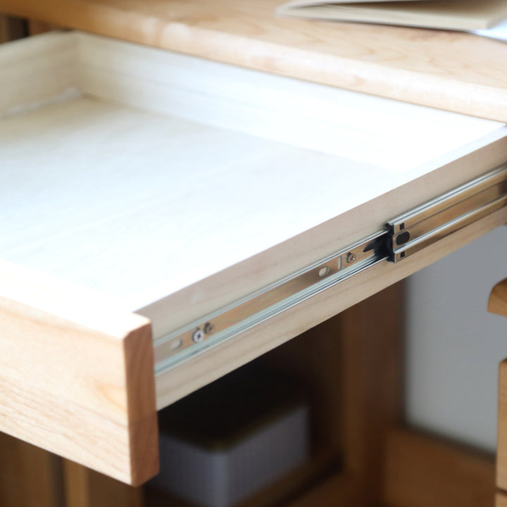 学習机シンプル幅100cm奥行55cm引出し付レオ